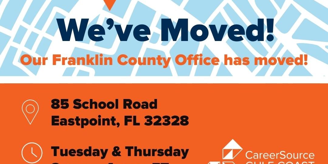 Franklin County Office New Address Franklin County Office of CareerSource Gulf Coast has Moved