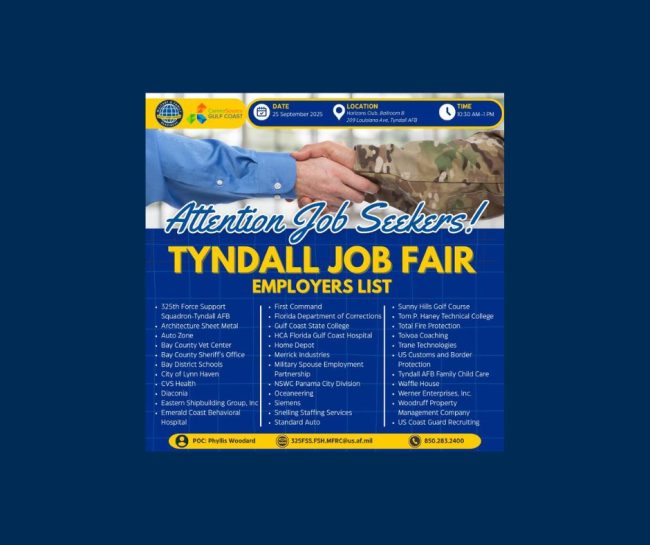 Tyndall Job Fair Web News Image (1)